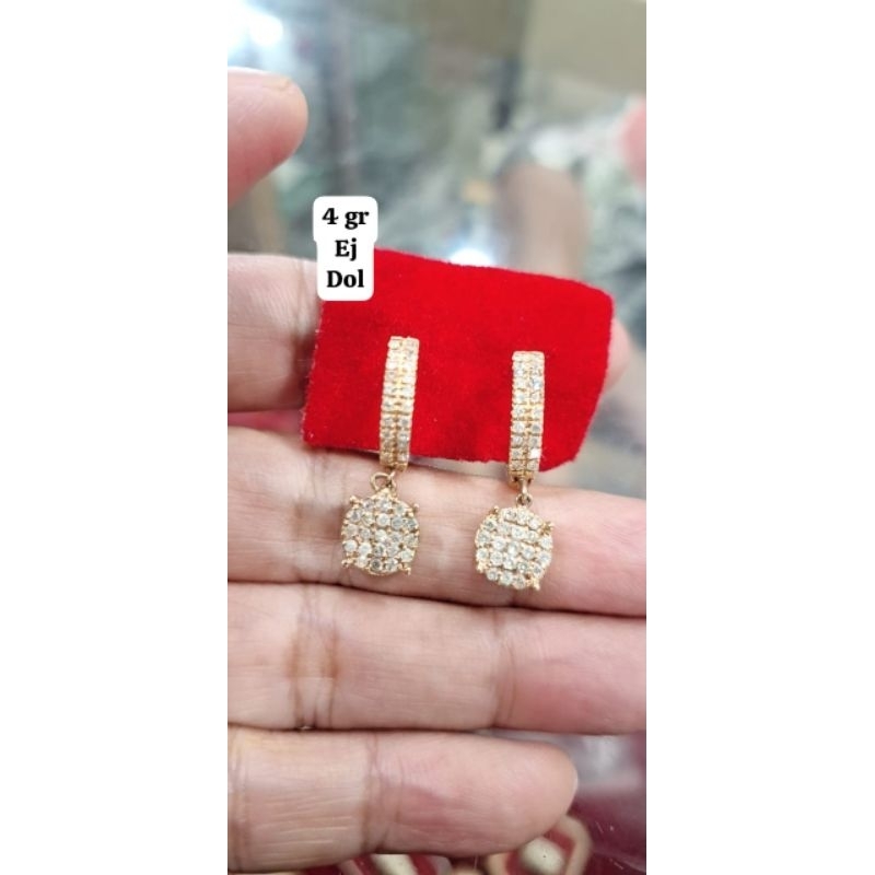 anting klip berlian medan