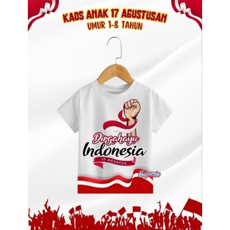 Baju Kemerdekaan Anak Anak 1-2 Tahun [Menyesuaikan berat badan dan tinggi badan masing masing anak]