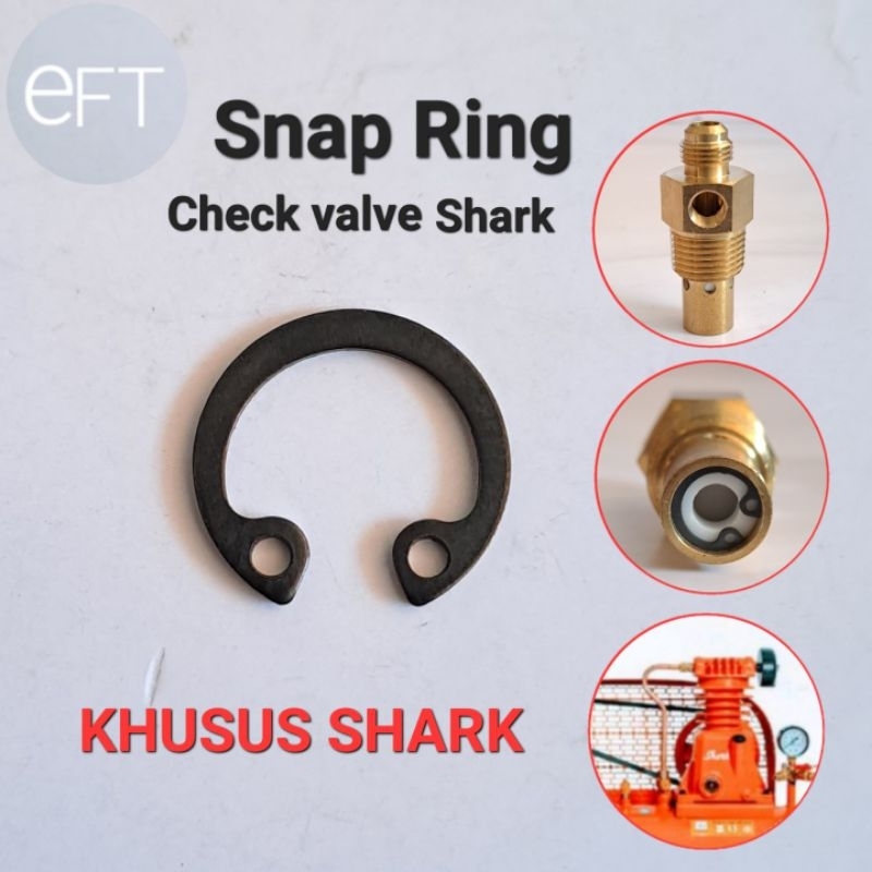 Snap Ring Check Valve Kompresor Shark 1/4 PK (Khusus Shark)