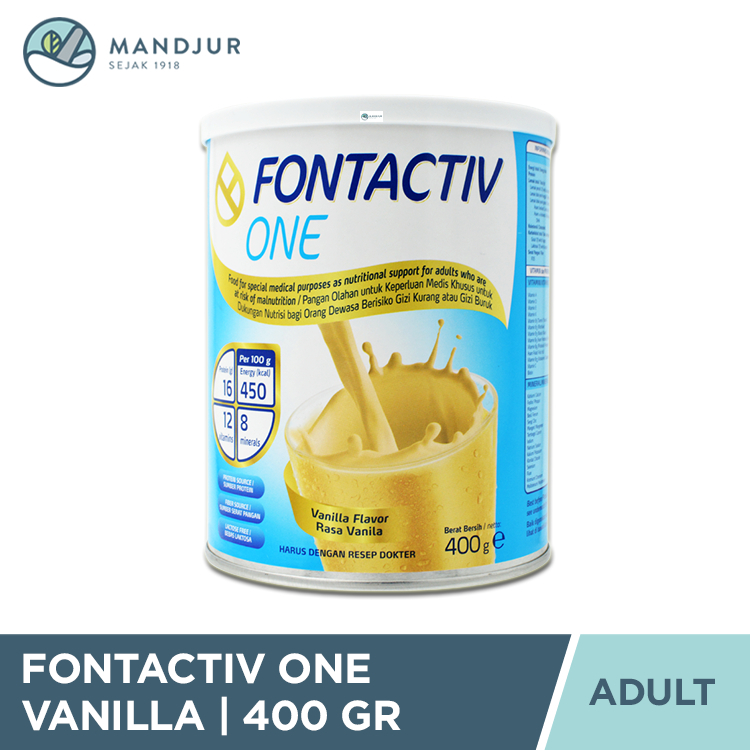 

FontActiv One Rasa Vanila 400 Gr - Susu Penambah Nutrisi Dewasa