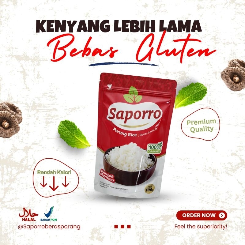 

BERAS PORANG SAPORRO