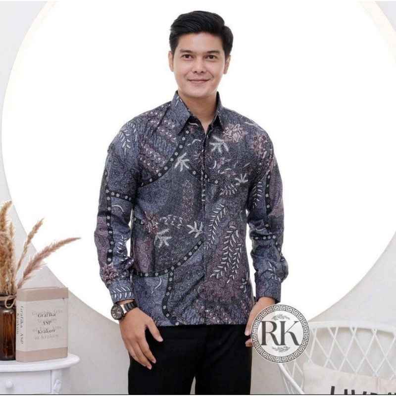 Kemeja Batik Premium - Batik Couple Ayah Dan Anak Laki Laki Modern - kemeja batik pria lengan panjan