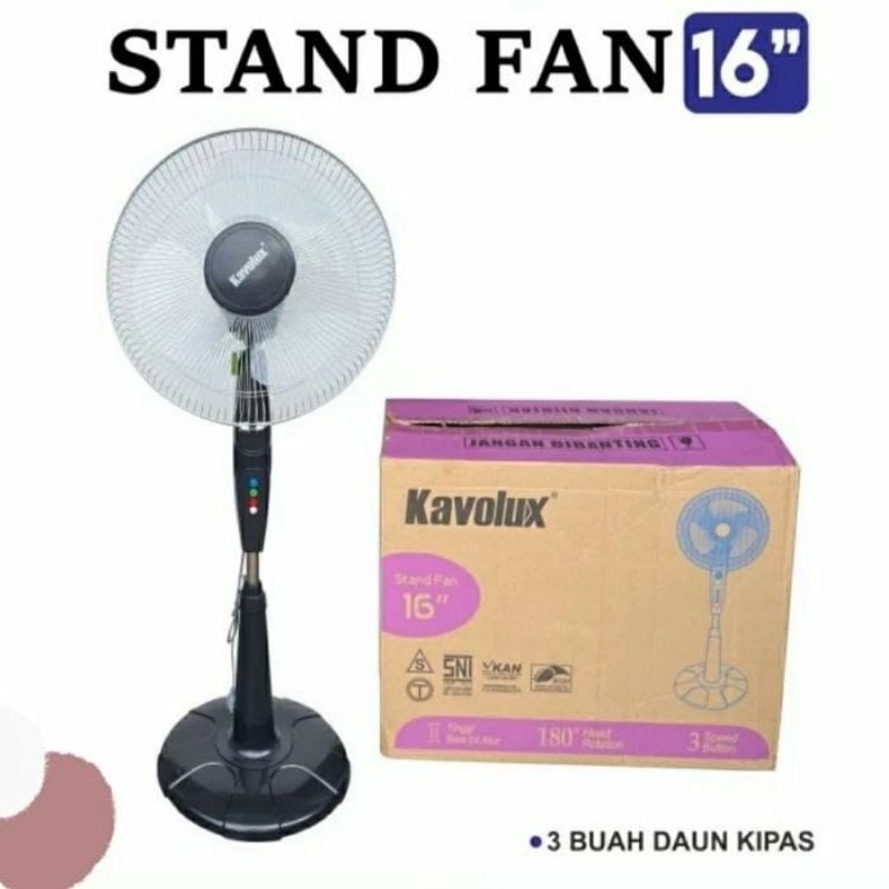 Stand Fan Kavolux 16" Kipas Berdiri Kipas Dinding 16 Inch Kipas Angin Besar Murah Kipas Angin Kali B