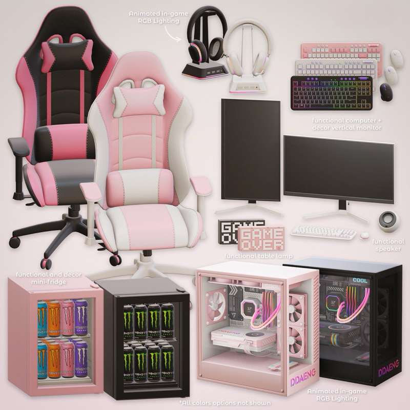 1400+ KOREAN FURNITURE & CLUTTER CC THE SIMS 4