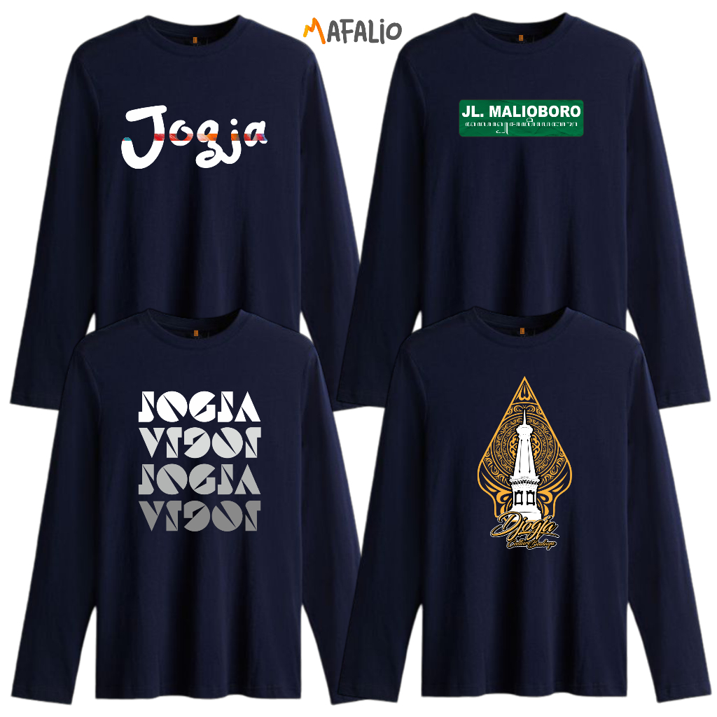 KAOS JOGJA LENGAN PANJANG BAJU JOGJA PANJANG KAOS JOGJA JUMBO | KAOS PANJANG JOGJA | BAJU MALIOBORO 