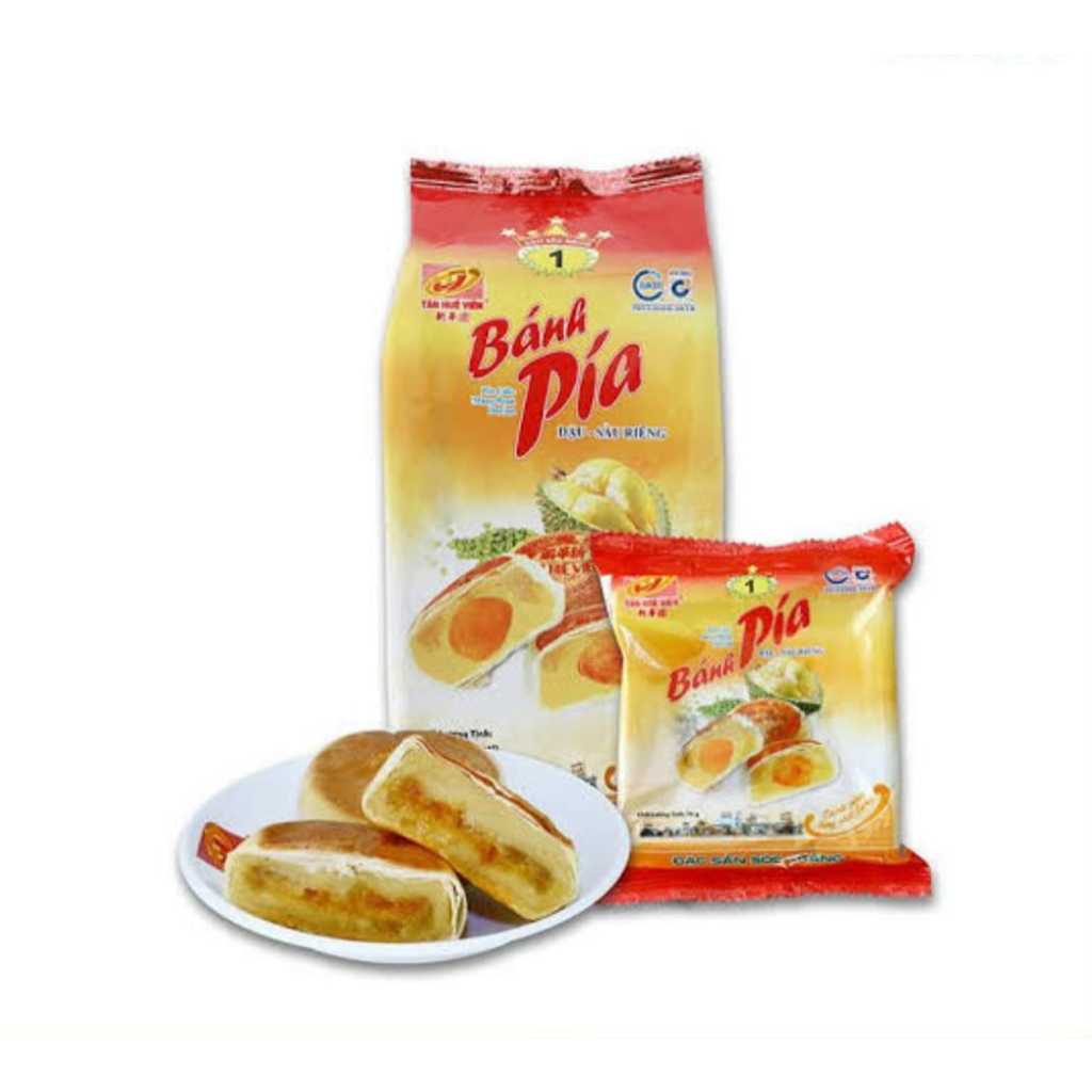 

Banh Pia Durian Salted Egg Vietnam Durian Pia Asli Vietnam 100% Banh Pia Tan Hue Vien Durian Telur Asin