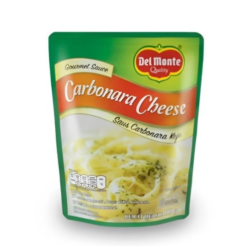 

DELMONTE Carbonara Cheese Standing Pouch 180gr - Carbonara Saus Keju
