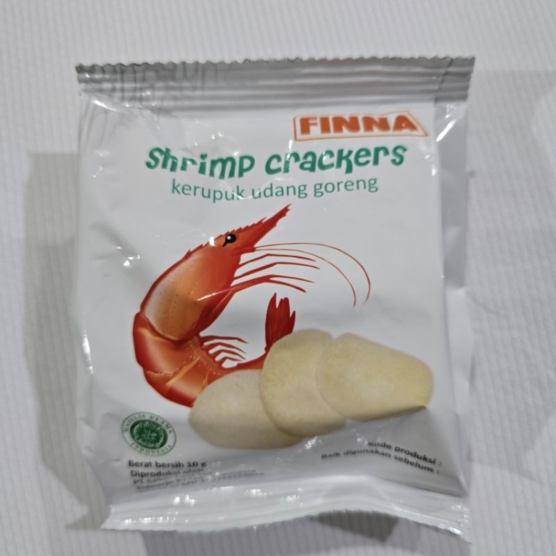 

Kerupuk udang goreng finna shrimp crackers 10g ( Matang )