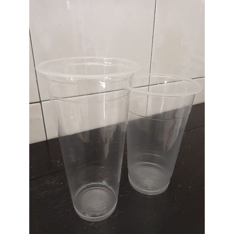 Gelas Plastik Ukuran 22 oz / Gelas Es Teh Murah Gelas Cup Plastik