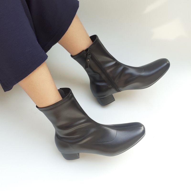 kezona sepatu boot wanita hand made masa kini / sepatu boot heels wanita korean style