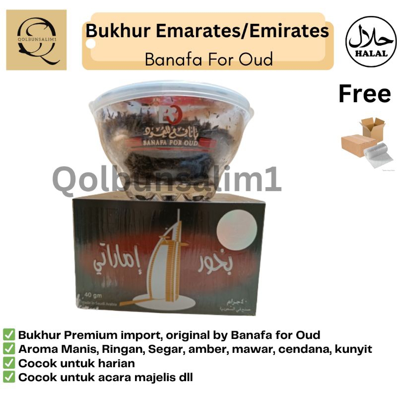 Bukhur Buhur Dupa Arab Emarates buhur Emirates 40gr arab saudi