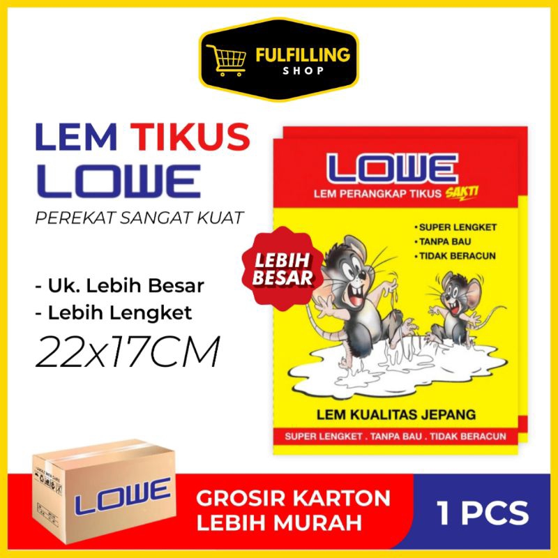 Lem Tikus Papan Lowe Murah / Jebakan Perangkap Tikus Super Lengket