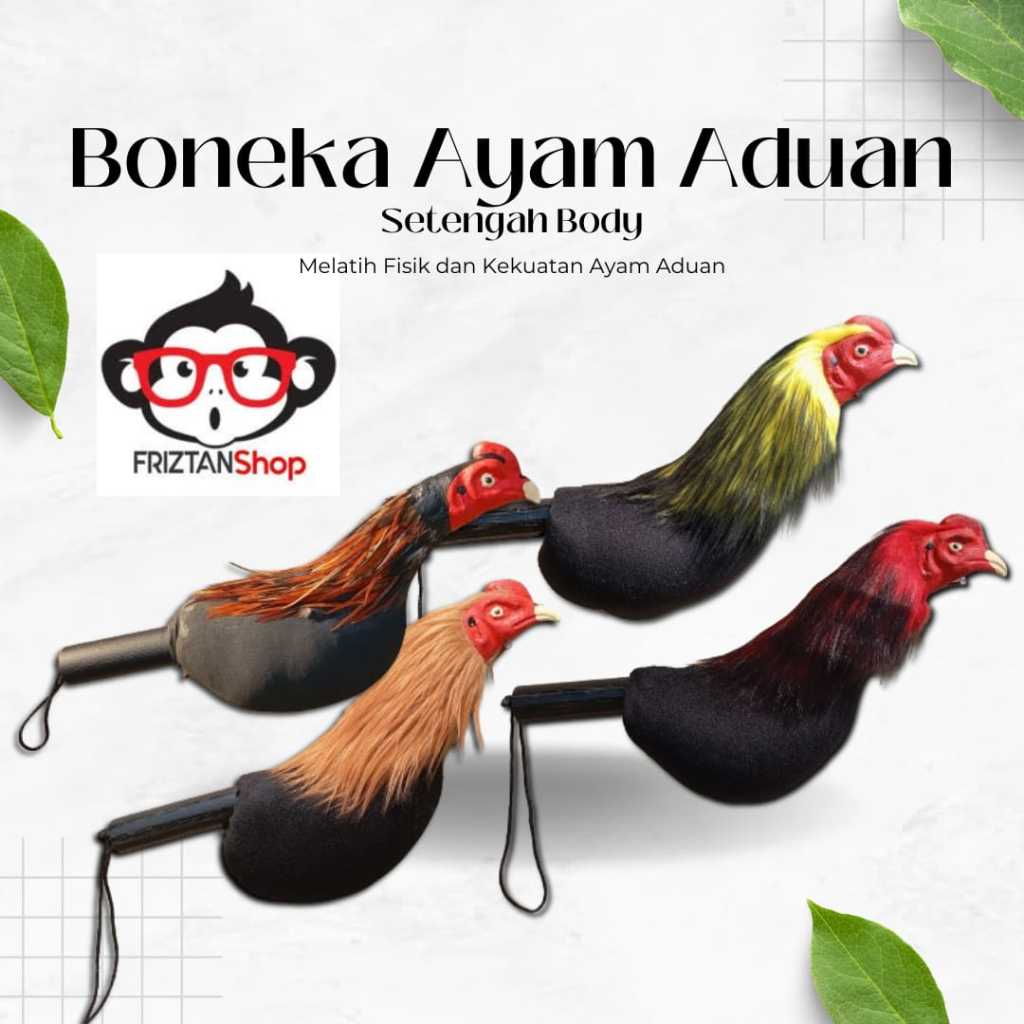 Boneka Ayam aduan Kepala Ayam untuk Melatih Fisik Ayam Jantan Bangkok Melatih Abar