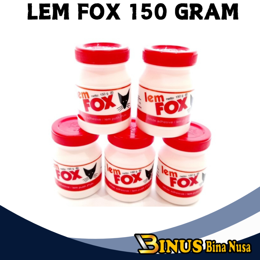 

Lem Fox Botol Putih 150 grm Original