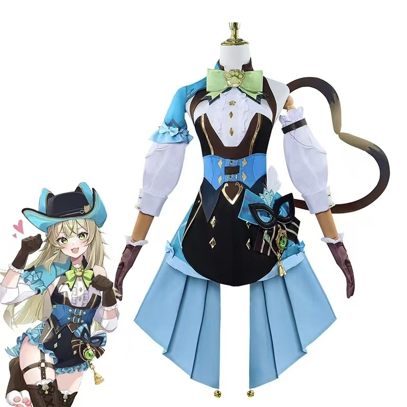 Kirara Cosplay Game Genshinimpact Phantom Kirara Cosplay Dress Wig  Headwear Hat Anime Role Play