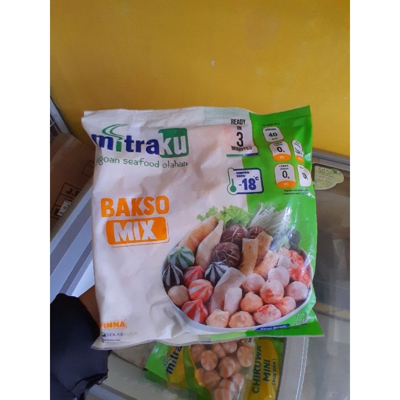 

Mitraku Bakso Ikan Mix 500gr / frozen / ikan olahan / baso ikan olahan