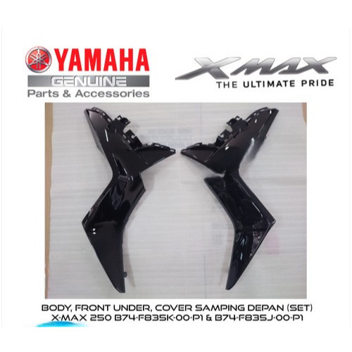 B74-F835J-00 B74-F835K-00 Legshield Sayap Bawah Yamaha XMAX 250 2018 sd 2023 YGP ORI