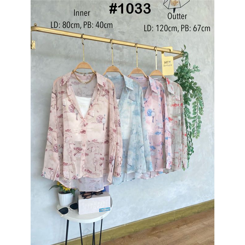 #1033 Kemeja 2in1 impor