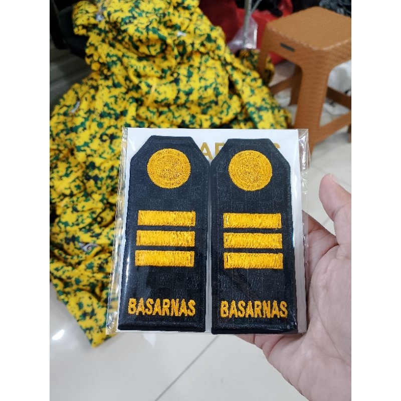 Evolet Basarnas Bordir Pangkat Basarnas