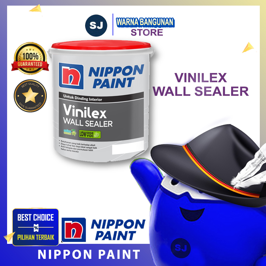 NIPPON PAINT VINILEX WALL SEALER / Cat Dasar Tembok Interior Galon 5Kg dan 20 kg