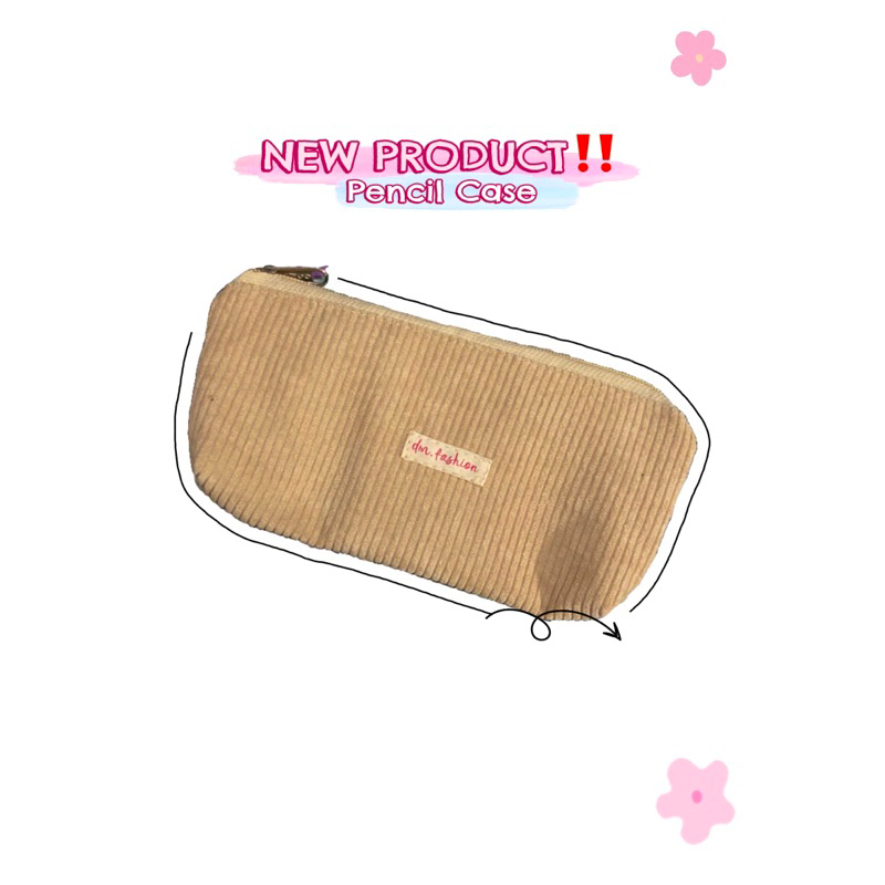 

Kotak Pensil Pouch Aesthetic Kain Corduroy | pencil case corduroy