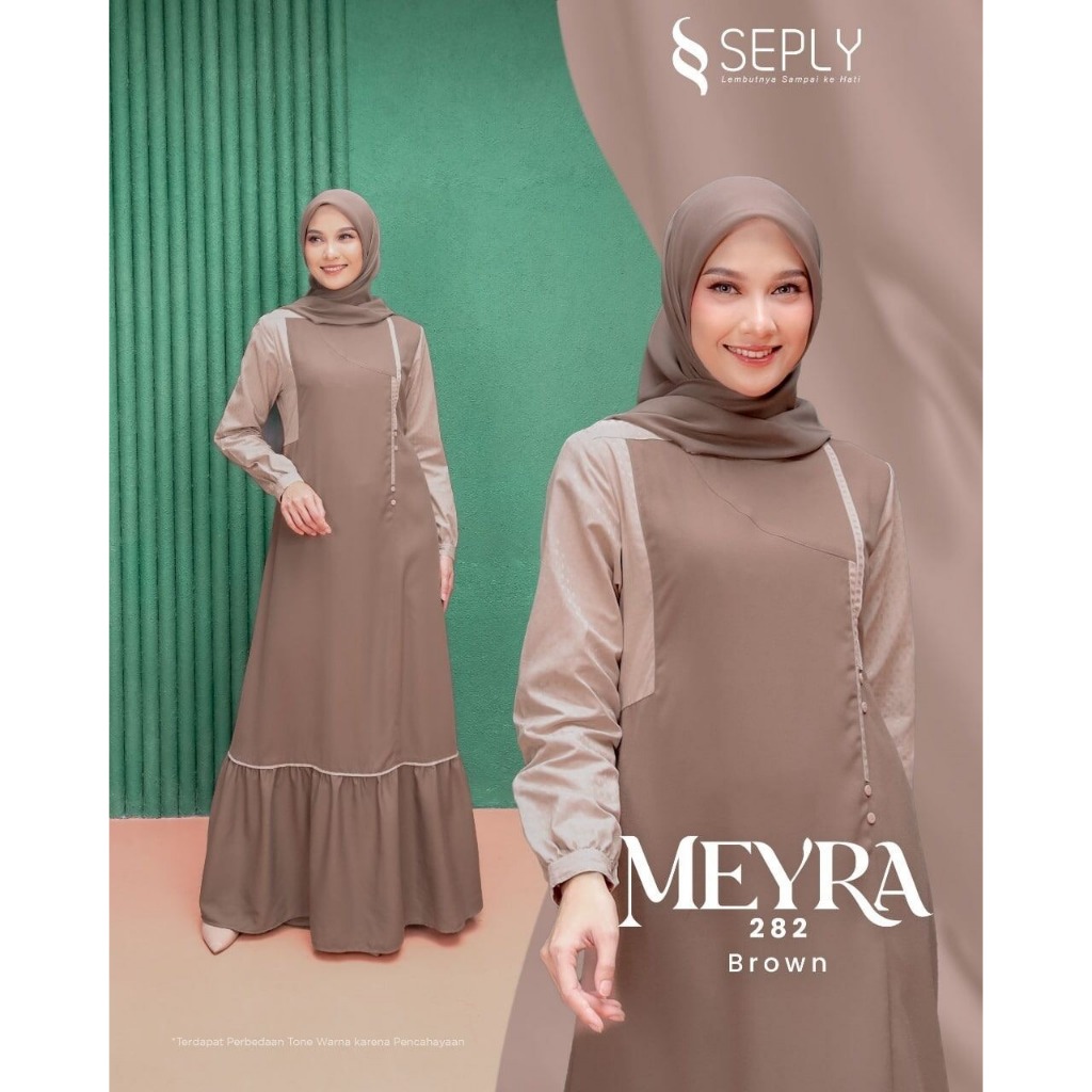 Gamis Dewasa Seply Meyra 282 Brown