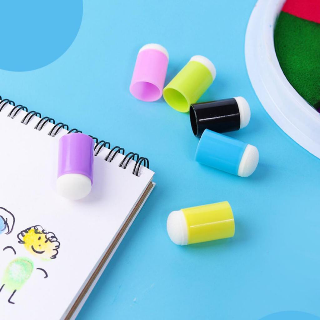 

Mainan anak FINGER SPONGE DAUBER 1pcs / Stempel Tinta / Untuk Stempel Tinta / Lukis / Kerajinan Tangan [EDUFUNTOYS]