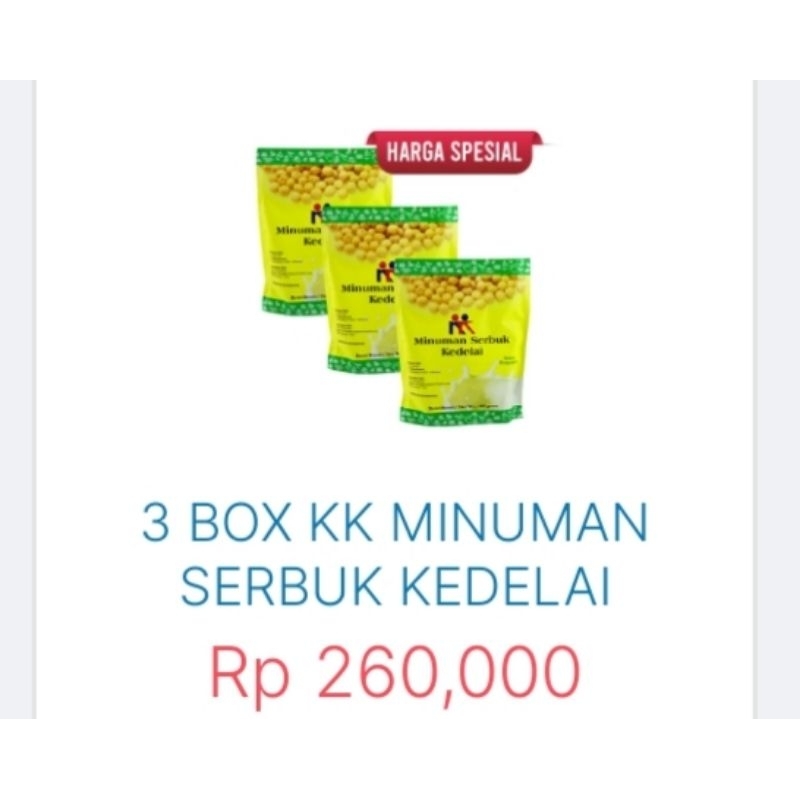 

PAKET HEMAT KK SERBUK KEDELAI SOYABEAN 3PACK @400GRAM