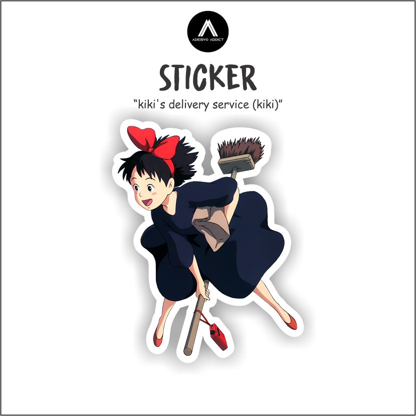 

STICKER SATUAN -GHIBLI (KIKI'S DELIVERY SERVICE) - STICKER AESTHETIC HELM, LAPTOP, AKSESORIS HP, ANTI AIR DAN MOTIF.