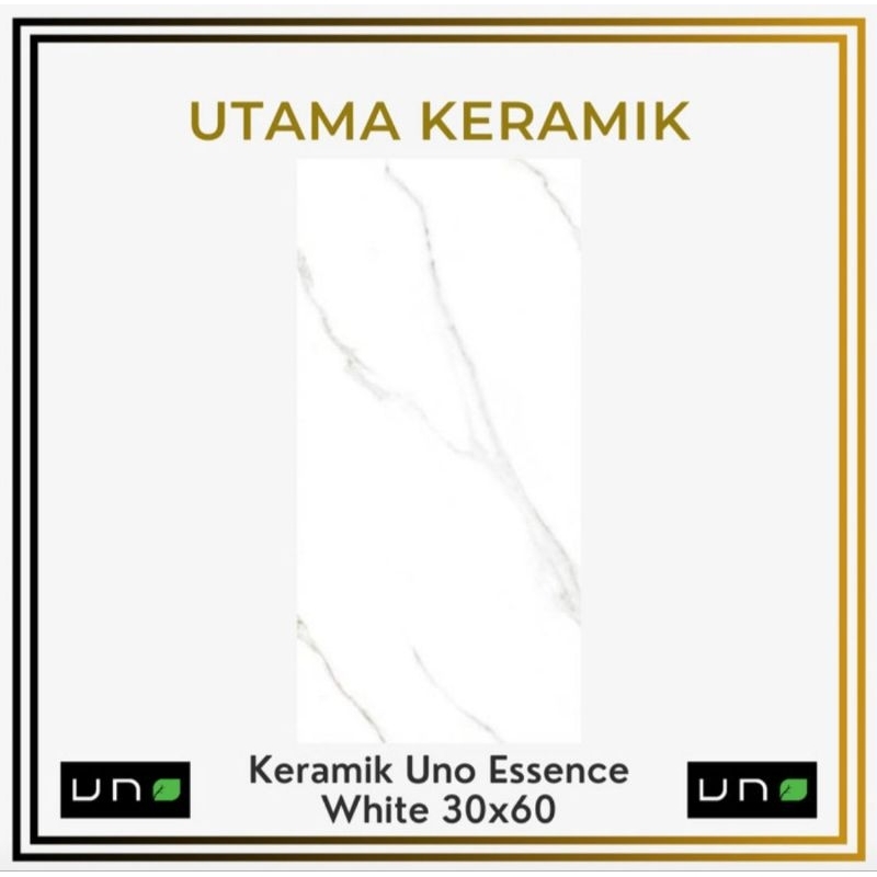 Keramik uno 30x60 essence putih motif - Keramik dinding putih motif