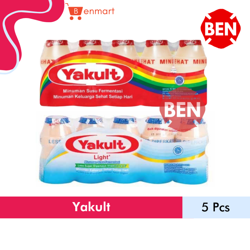 

Yakult 1 Pak 5 Botol - Pack Susu Fermentasi Yogurt Murah Grosir