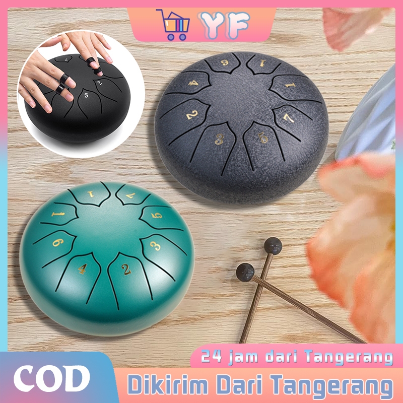 6In Kong Ling Drum 12 Nada / Steel Tongue Drum / Tongue Drum Kong Ling / Drum Bebas Khawatir / Alat 