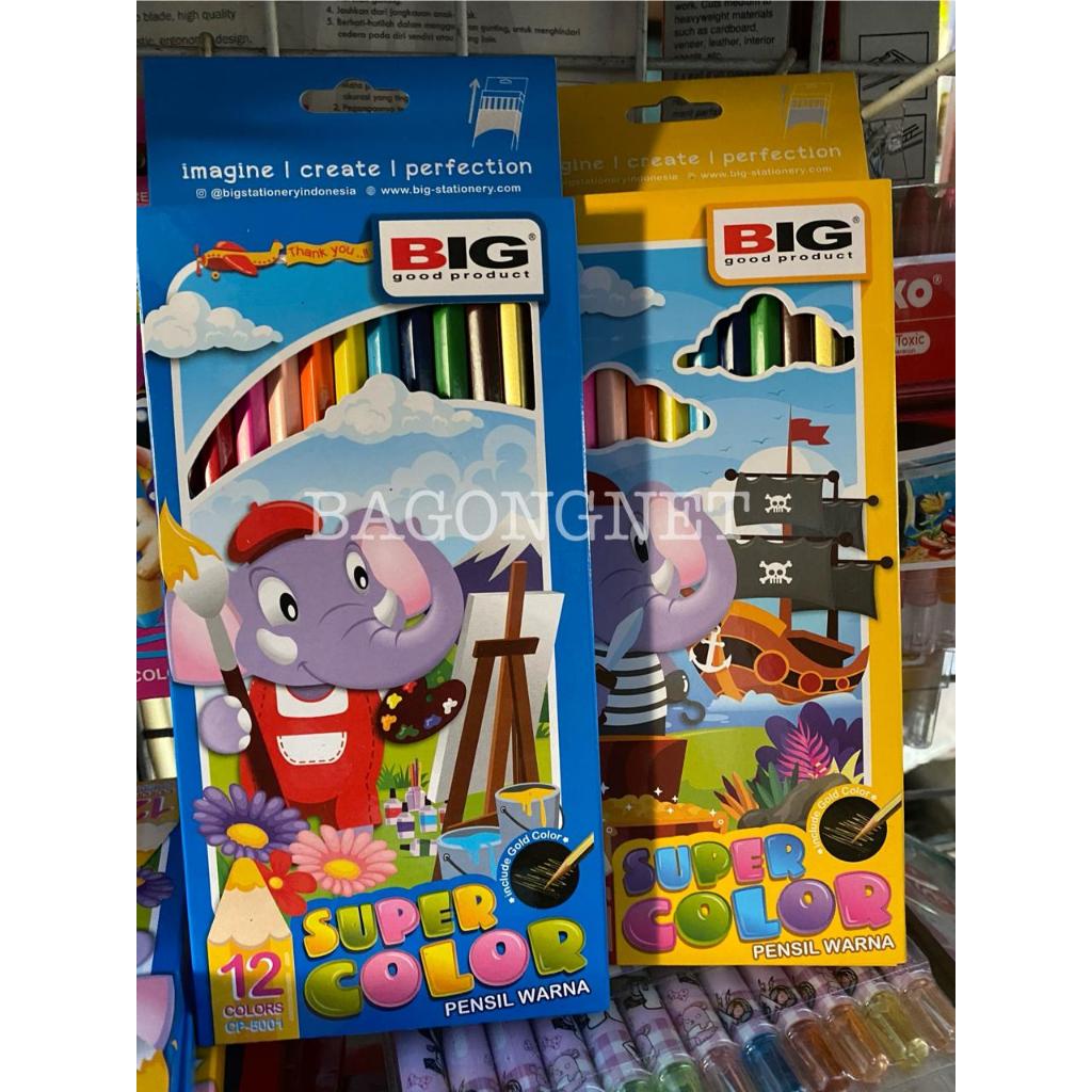 

BIG Pensil Warna/ Pencil colored Set Lengkap 12 Panjang CP-5001