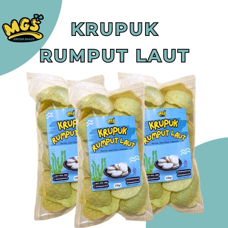 

Kerupuk Rumput Laut by MGS oleh oleh Khas Pacitan