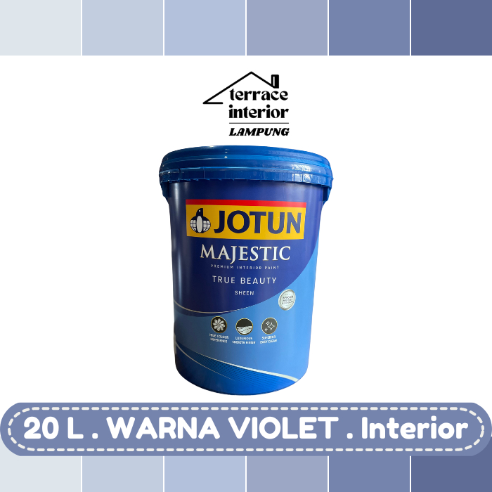 Cat Tembok Majestic Sheen Interior Jotun warna Violet 20 L
