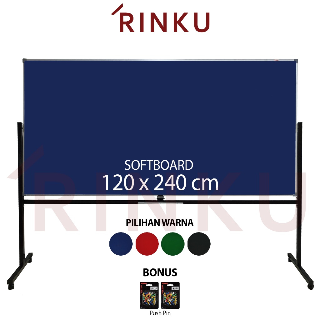 

Softboard Pin Board Cork Board Standing Bludru Rinku 120x240 cm