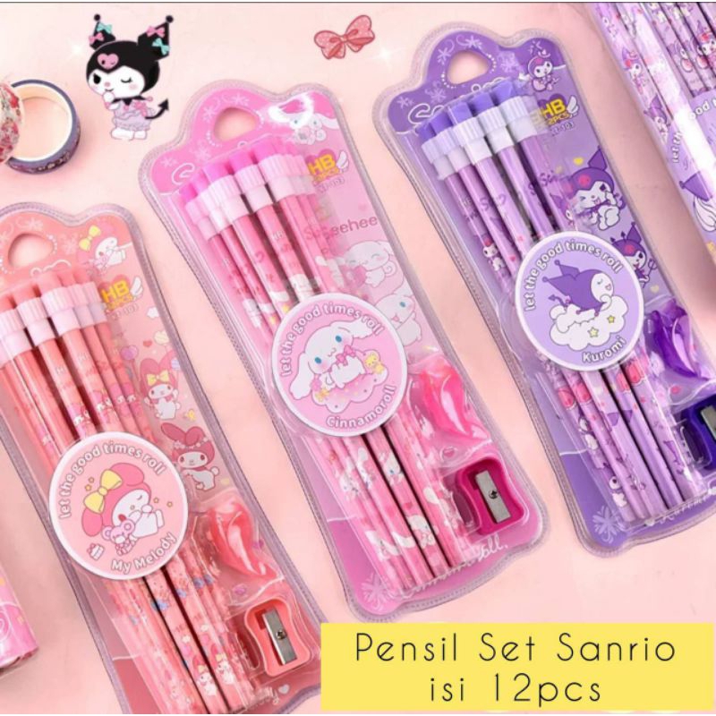 

Pensil Set isi 12 Sanrio kode: MAY251