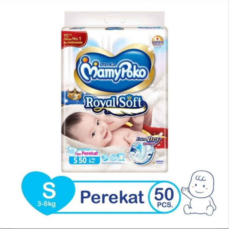 MamyPoko Royal Soft Popok Perekat S 50 pcs