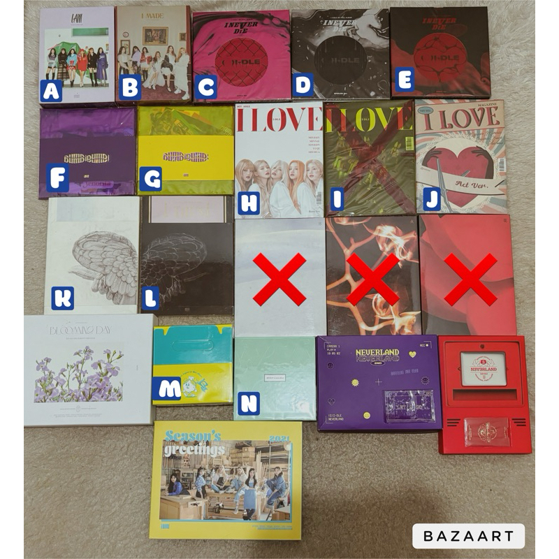 Album only (G)I-DLE, Soyeon, Miyeon - I am, I made, I trust, I love, dumdi dumdi, I never die gidle 