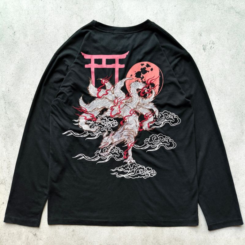 Kaos Sukajan Kitsune Japan