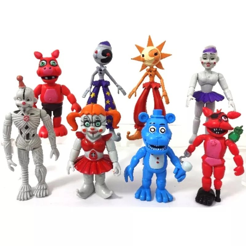 Terlaris Mainan Five Nights At Freddy Figure Set 5 FNAF Security Breach EDITION