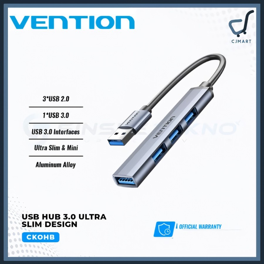 Vention USB Hub 3.0 2.0 4 In 1 Port Ultra Slim Mini USB Hub 4in1 Hub