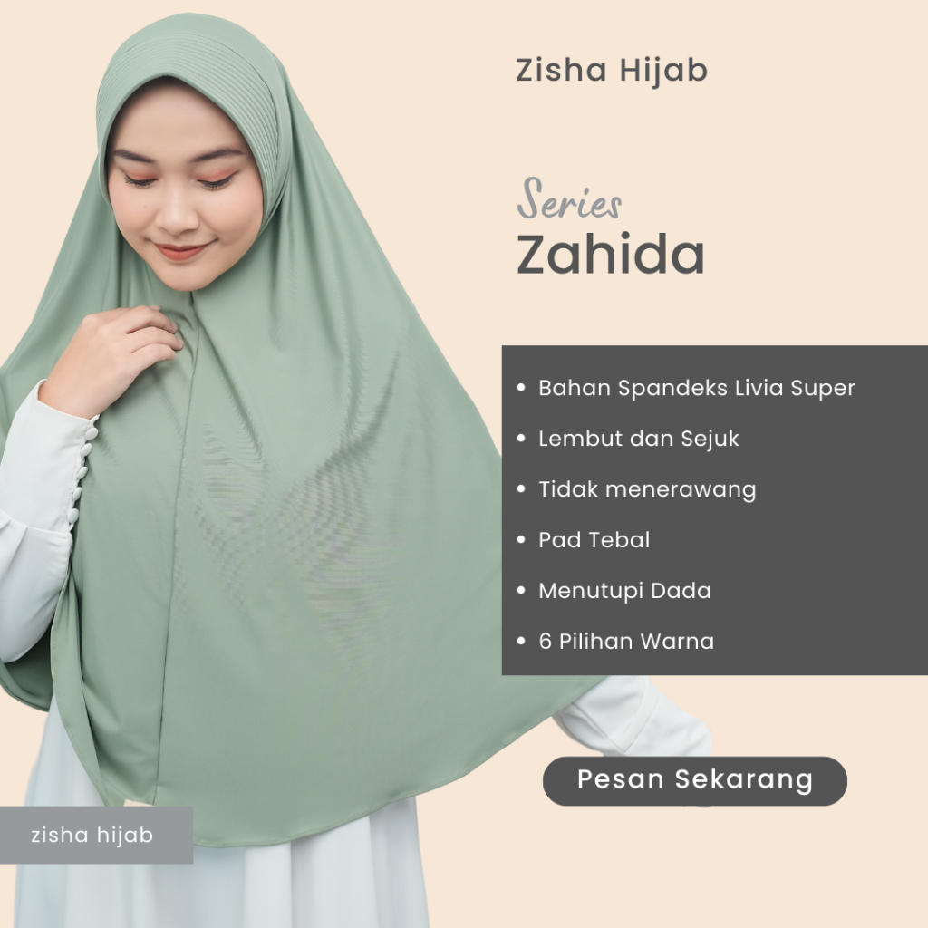 Zahida - Zisha kerudung bergo hijab bergo krudung bergo kudung bergo hijap bergo terbaru jlbab bergo