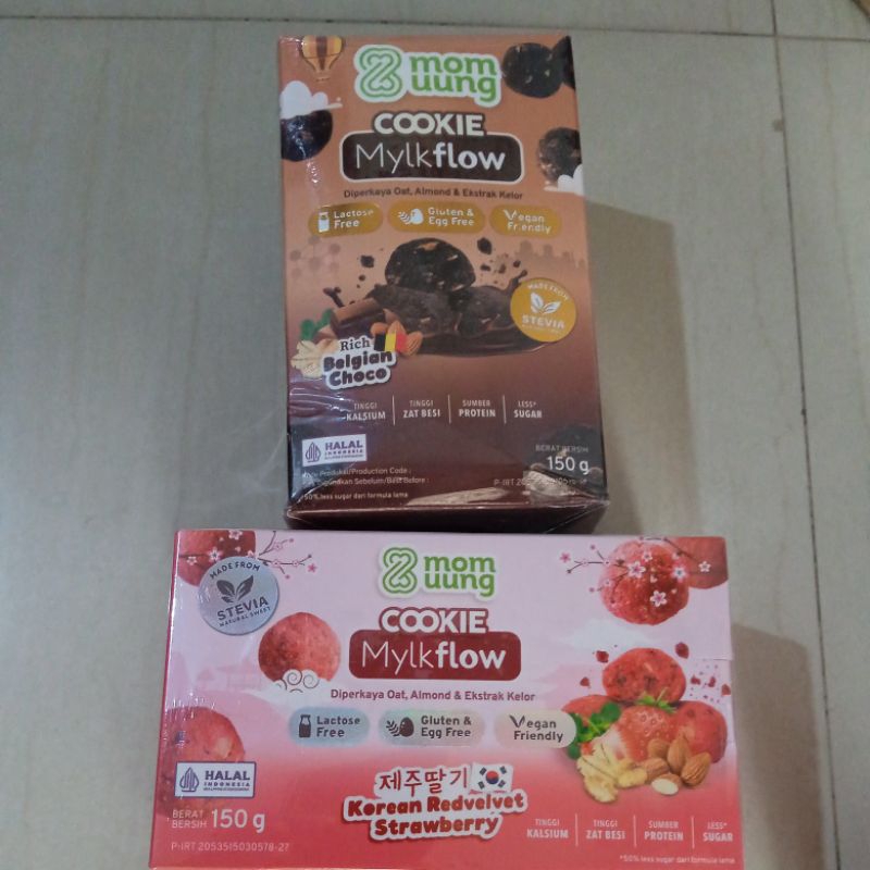 

Mom Uung cookie mylkflow belgian choco / strawberry 150 gram