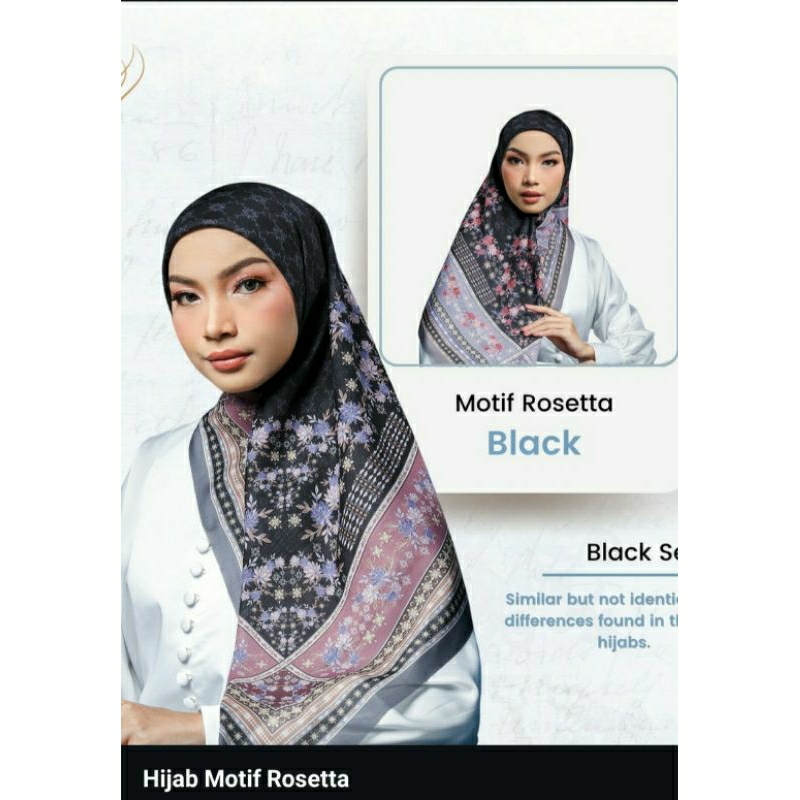 varisha official (rosetta) varisha hijab collection hijab motif segi empat