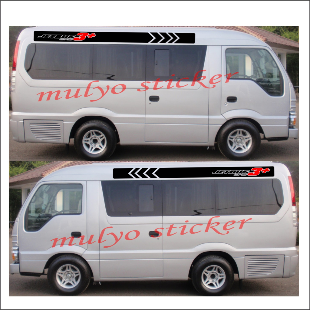 stiker mobil elf cutting sticker jat buss mobil travel tulisan jet bus terbaru