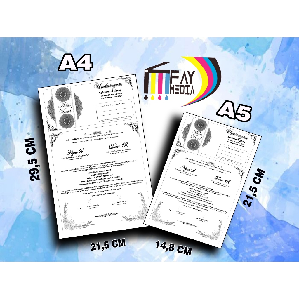 

Undangan Walimatul Ursy Kenduri Pernikahan Murah Unik