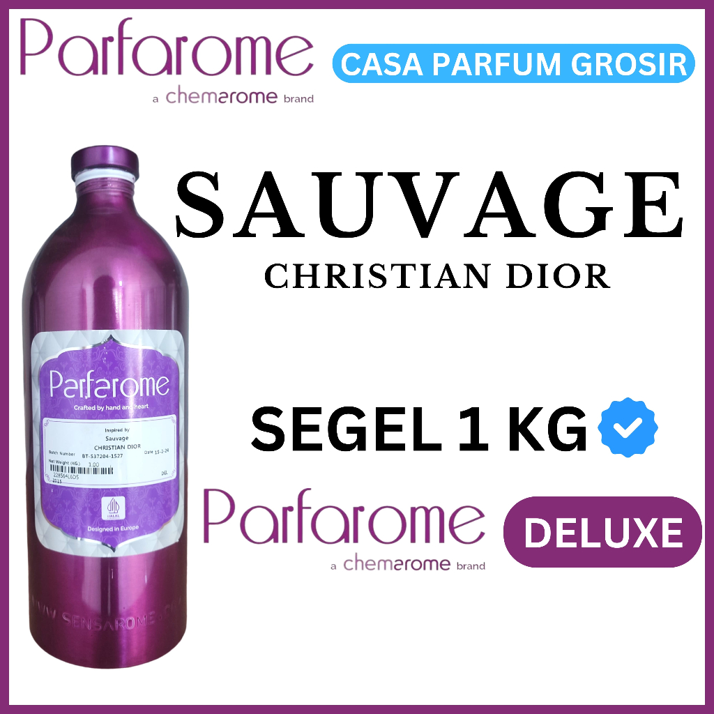 (SEGEL 1 KG) DIOR SAUVAGE BY PARFAROME DELUXE.SEARAH DIOR SAVAGE DELUXE KEMASAN SEGEL 1 KG.BIBIT PAR