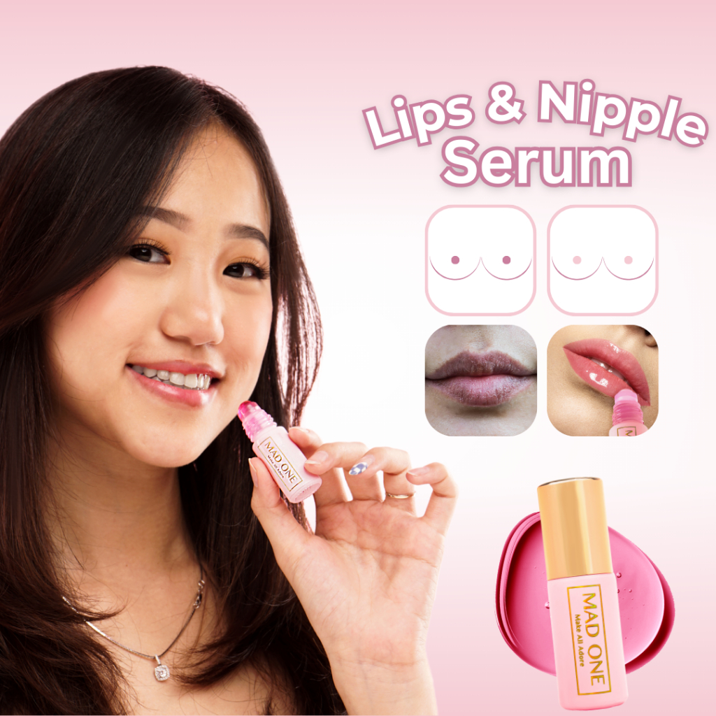 (Mad One) Perawatan Bibir Lip Serum Pelembab Bibir Kering Bibir Pink Natural