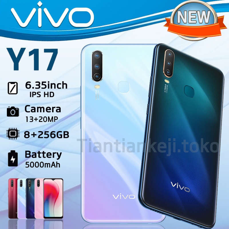 RJ2 Murah Cuci Gudang HP Vivo Y17 Smartphone RAM 8GB/256GB 5000mAh Android Handphone kamera HD